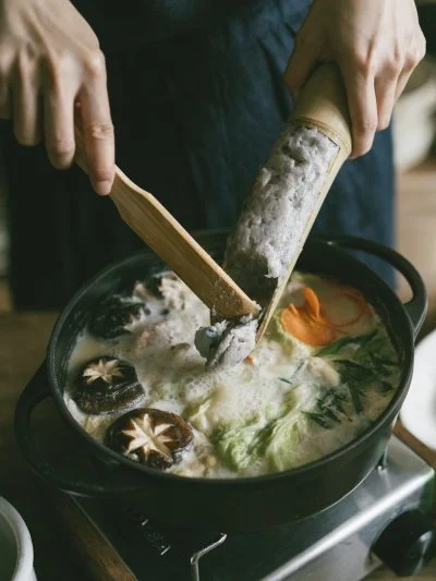 小柳產業日本製魚漿、蝦漿、貢丸勺附刮片