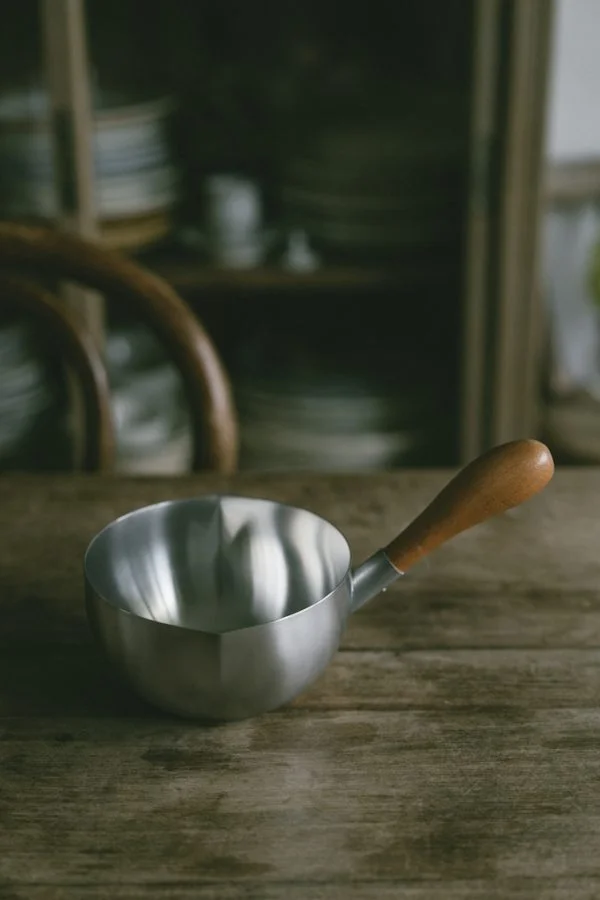 日本製相澤工房雙口片手牛奶鍋