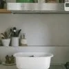 野田琺瑯日本製淨白橢萬用洗滌收納瀝水盆