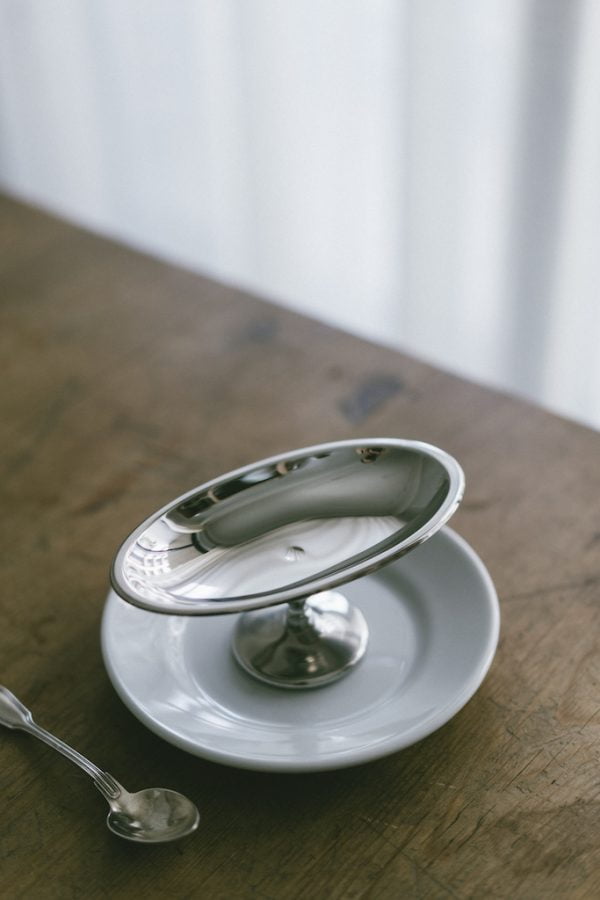 日本玉虎堂不鏽鋼復古橢圓布丁聖代杯