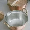 日本製相澤工房（工房AIZAWA） 手打段付純銅鍋附落木蓋