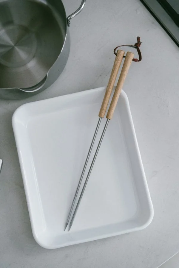 日本相澤工坊不鏽鋼木柄調理長筷