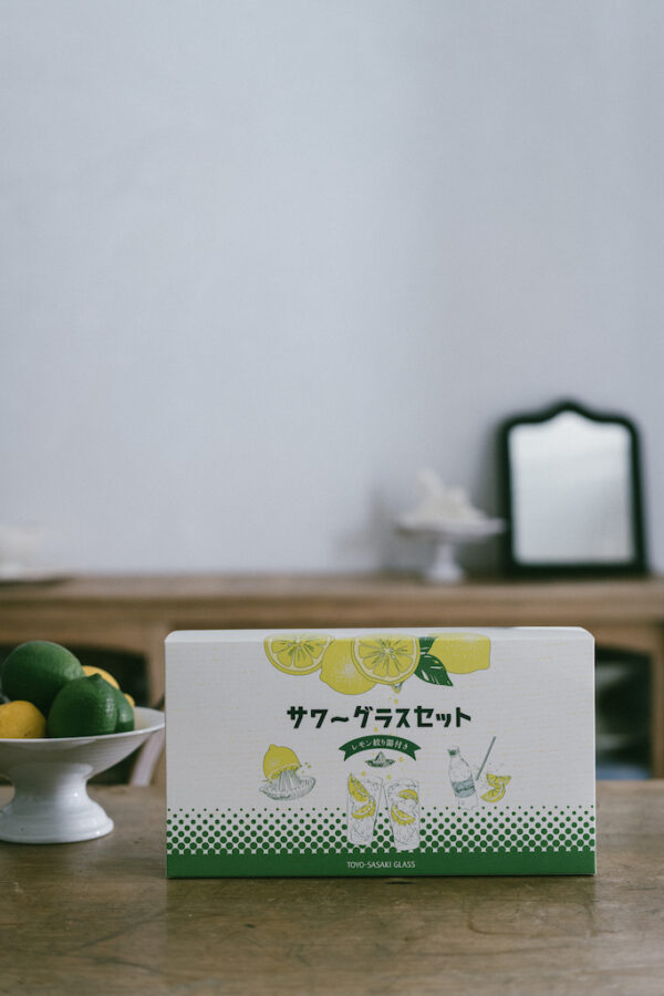 日本東洋佐佐木 玻璃檸檬榨汁器&檸檬沙瓦對杯組