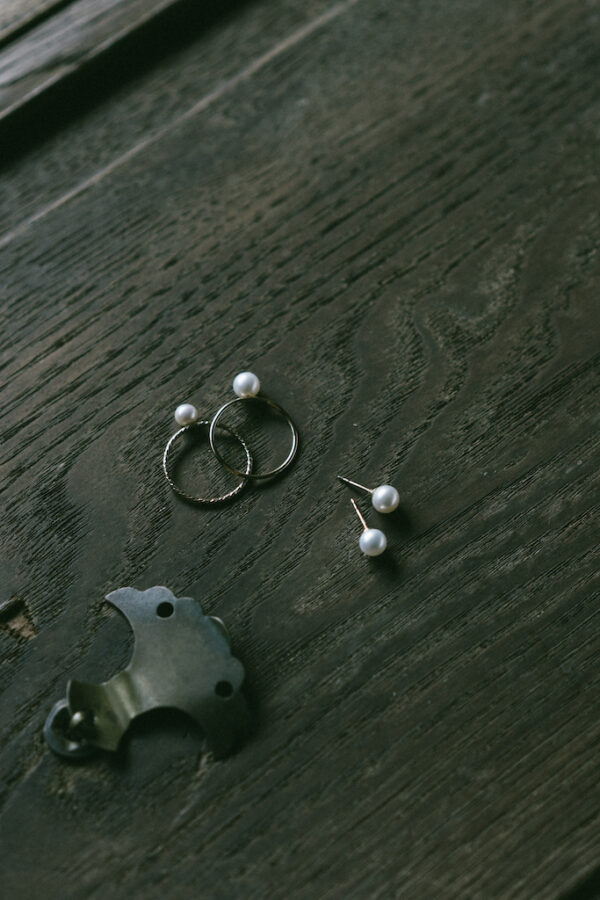 日本淡水珍珠14k金針式耳環