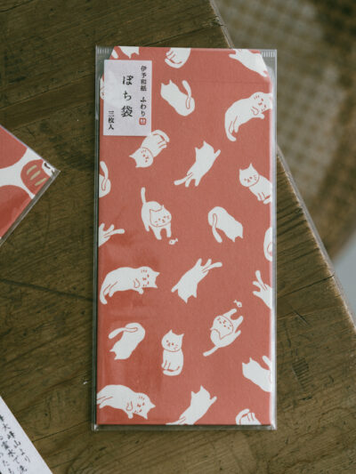 伊予和紙日本製 福氣貓咪紅包袋