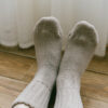 日本製溫柔的雲朵拉絨毛襪