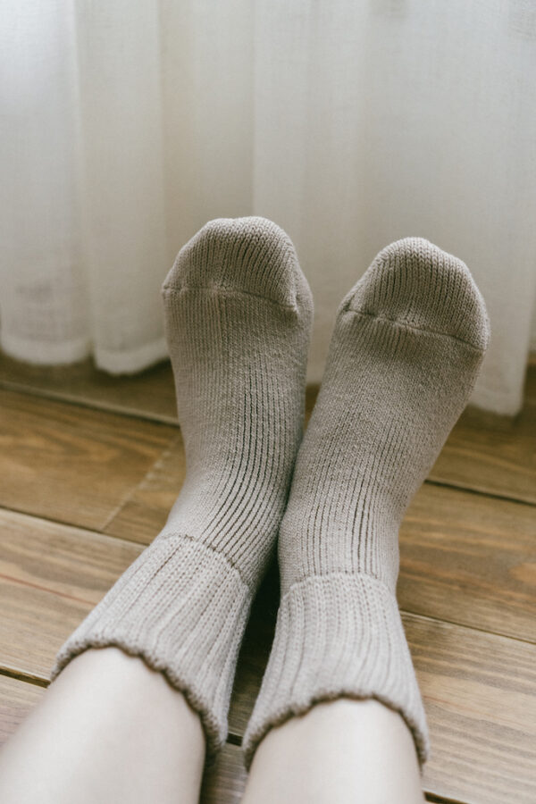 日本製溫柔的雲朵拉絨毛襪