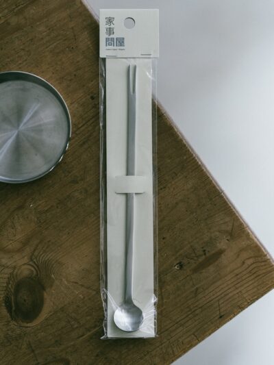 家事問屋日本製304不鏽鋼長柄雙頭調味叉匙