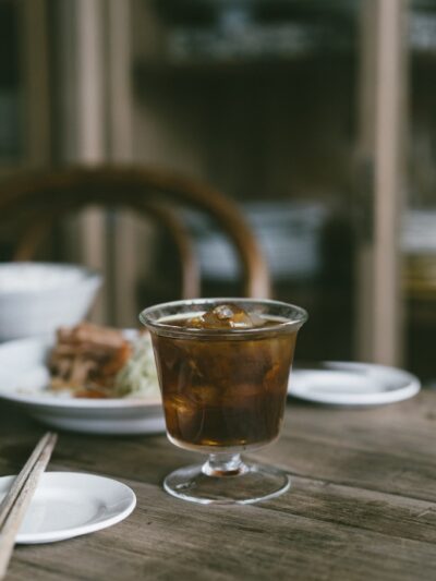 薄透感小高腳夏日玻璃水杯